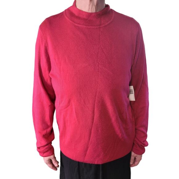 NWT Sag Harbor Fuzzy Knit Sweater XL Hot Pink Magenta Soft Cozy Cottagecore - Picture 1 of 12